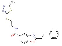 N-{2-[(5-methyl-1,3,4-thiadiazol-2-yl)thio]ethyl}-2-(2-phenylethyl)-1,3-benzoxazole-5-carboxamide