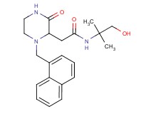 N-(2-hydroxy-1,1-dimethylethyl)-2-[1-(1-naphthylmethyl)-3-oxo-2-piperazinyl]acetamide