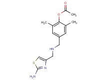 4-({[(2-amino-1,3-thiazol-4-yl)methyl]amino}methyl)-2,6-dimethylphenyl acetate