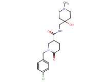 1-(4-chlorobenzyl)-N-[(4-hydroxy-1-methyl-4-piperidinyl)methyl]-6-oxo-3-piperidinecarboxamide