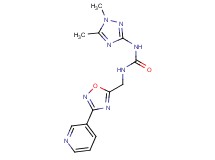 N-(1,5-dimethyl-1H-1,2,4-triazol-3-yl)-N'-{[3-(3-pyridinyl)-1,2,4-oxadiazol-5-yl]methyl}urea trifluoroacetate