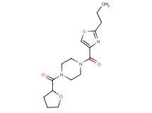 1-[(2-propyl-1,3-thiazol-4-yl)carbonyl]-4-(tetrahydro-2-furanylcarbonyl)piperazine