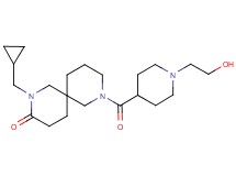 2-(cyclopropylmethyl)-8-{[1-(2-hydroxyethyl)piperidin-4-yl]carbonyl}-2,8-diazaspiro[5.5]undecan-3-one