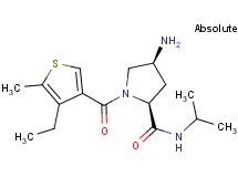 (4S)-4-amino-1-[(4-ethyl-5-methyl-3-thienyl)carbonyl]-N-isopropyl-L-prolinamide