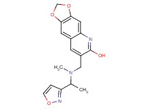 7-{[[1-(3-isoxazolyl)ethyl](methyl)amino]methyl}[1,3]dioxolo[4,5-g]quinolin-6-ol