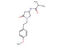 N-{1-[2-(4-methoxyphenyl)ethyl]-5-oxo-3-pyrrolidinyl}-2-methylpropanamide