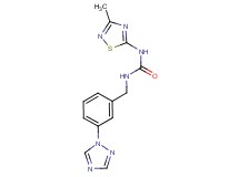 N-(3-methyl-1,2,4-thiadiazol-5-yl)-N'-[3-(1H-1,2,4-triazol-1-yl)benzyl]urea