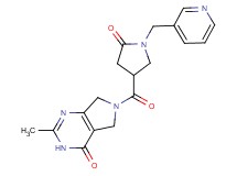 2-methyl-6-{[5-oxo-1-(3-pyridinylmethyl)-3-pyrrolidinyl]carbonyl}-3,5,6,7-tetrahydro-4H-pyrrolo[3,4-d]pyrimidin-4-one