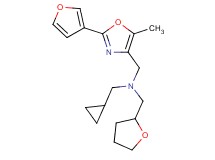 (cyclopropylmethyl){[2-(3-furyl)-5-methyl-1,3-oxazol-4-yl]methyl}(tetrahydro-2-furanylmethyl)amine