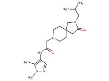 N-(1,5-dimethyl-1H-pyrazol-4-yl)-2-(2-isobutyl-3-oxo-2,8-diazaspiro[4.5]dec-8-yl)acetamide