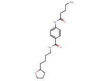 4-(pentanoylamino)-N-[4-(tetrahydrofuran-2-yl)butyl]benzamide