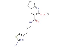 N-[3-(2-amino-1,3-thiazol-4-yl)propyl]-2-methoxy-6,7-dihydro-5H-cyclopenta[b]pyridine-3-carboxamide