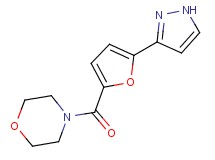 4-[5-(1H-pyrazol-3-yl)-2-furoyl]morpholine