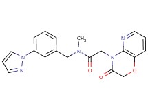 N-methyl-2-(3-oxo-2,3-dihydro-4H-pyrido[3,2-b][1,4]oxazin-4-yl)-N-[3-(1H-pyrazol-1-yl)benzyl]acetamide