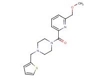 1-{[6-(methoxymethyl)pyridin-2-yl]carbonyl}-4-(2-thienylmethyl)piperazine
