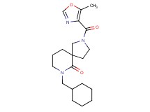 7-(cyclohexylmethyl)-2-[(5-methyl-1,3-oxazol-4-yl)carbonyl]-2,7-diazaspiro[4.5]decan-6-one