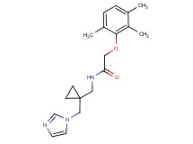 N-{[1-(1H-imidazol-1-ylmethyl)cyclopropyl]methyl}-2-(2,3,6-trimethylphenoxy)acetamide