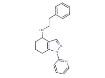 N-(2-phenylethyl)-1-(2-pyridinyl)-4,5,6,7-tetrahydro-1H-indazol-4-amine