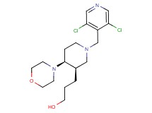 3-{(3R*,4S*)-1-[(3,5-dichloropyridin-4-yl)methyl]-4-morpholin-4-ylpiperidin-3-yl}propan-1-ol