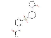 N-(3-{[3-(2-oxopyrrolidin-1-yl)piperidin-1-yl]sulfonyl}phenyl)acetamide