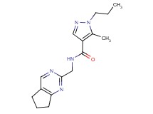 N-(6,7-dihydro-5H-cyclopenta[d]pyrimidin-2-ylmethyl)-5-methyl-1-propyl-1H-pyrazole-4-carboxamide