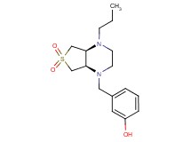 3-{[(4aS*,7aR*)-6,6-dioxido-4-propylhexahydrothieno[3,4-b]pyrazin-1(2H)-yl]methyl}phenol