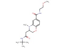 3-[2-(tert-butylamino)-2-oxoethyl]-N-(2-methoxyethyl)-4-methyl-3,4-dihydro-2H-1,4-benzoxazine-6-carboxamide