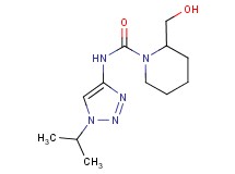 2-(hydroxymethyl)-N-(1-isopropyl-1H-1,2,3-triazol-4-yl)piperidine-1-carboxamide