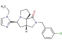 (3aS*,5S*,9aS*)-2-(3-chlorobenzyl)-5-(1-ethyl-1H-imidazol-2-yl)hexahydro-7H-pyrrolo[3,4-g]pyrrolizin-1(2H)-one