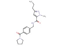 1-methyl-3-propyl-N-[4-(1-pyrrolidinylcarbonyl)benzyl]-1H-pyrazole-5-carboxamide