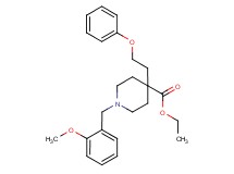 ethyl 1-(2-methoxybenzyl)-4-(2-phenoxyethyl)-4-piperidinecarboxylate
