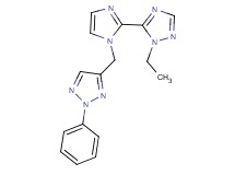 4-{[2-(1-ethyl-1H-1,2,4-triazol-5-yl)-1H-imidazol-1-yl]methyl}-2-phenyl-2H-1,2,3-triazole