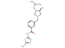 3-{[(3S*,4S*)-3-hydroxy-4-isopropoxypyrrolidin-1-yl]methyl}-N-(5-methyl-1,3,4-thiadiazol-2-yl)benzamide