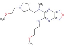 N-{[1-(2-methoxyethyl)-3-pyrrolidinyl]methyl}-N'-(3-methoxypropyl)-N-methyl[1,2,5]oxadiazolo[3,4-b]pyrazine-5,6-diamine