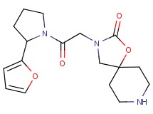 3-{2-[2-(2-furyl)-1-pyrrolidinyl]-2-oxoethyl}-1-oxa-3,8-diazaspiro[4.5]decan-2-one hydrochloride