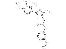 (3-methoxybenzyl){[2-(4-methoxy-2,3-dimethylphenyl)-5-methyl-1,3-oxazol-4-yl]methyl}methylamine