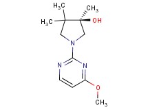 (3R)-1-(4-methoxy-2-pyrimidinyl)-3,4,4-trimethyl-3-pyrrolidinol