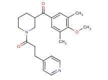 (4-methoxy-3,5-dimethylphenyl){1-[3-(4-pyridinyl)propanoyl]-3-piperidinyl}methanone