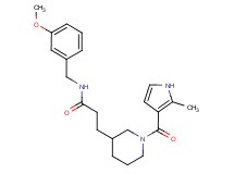 N-(3-methoxybenzyl)-3-{1-[(2-methyl-1H-pyrrol-3-yl)carbonyl]piperidin-3-yl}propanamide