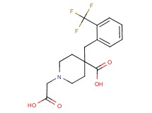 1-(carboxymethyl)-4-[2-(trifluoromethyl)benzyl]piperidine-4-carboxylic acid