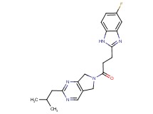 6-[3-(5-fluoro-1H-benzimidazol-2-yl)propanoyl]-2-isobutyl-6,7-dihydro-5H-pyrrolo[3,4-d]pyrimidine