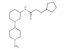 3-cyclopentyl-N-(1'-methyl-1,4'-bipiperidin-3-yl)propanamide