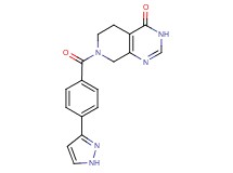 7-[4-(1H-pyrazol-3-yl)benzoyl]-5,6,7,8-tetrahydropyrido[3,4-d]pyrimidin-4(3H)-one