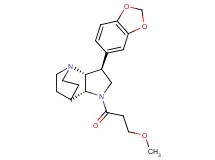 (2R*,3S*,6R*)-3-(1,3-benzodioxol-5-yl)-5-(3-methoxypropanoyl)-1,5-diazatricyclo[5.2.2.0~2,6~]undecane