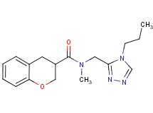 N-methyl-N-[(4-propyl-4H-1,2,4-triazol-3-yl)methyl]chromane-3-carboxamide