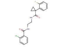 2-chloro-N-[2-({[1-(2-fluorophenyl)cyclopropyl]carbonyl}amino)ethyl]benzamide