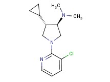 rel-(3R,4S)-1-(3-chloro-2-pyridinyl)-4-cyclopropyl-N,N-dimethyl-3-pyrrolidinamine dihydrochloride