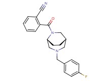 2-{[(1S*,5R*)-3-(4-fluorobenzyl)-3,6-diazabicyclo[3.2.2]non-6-yl]carbonyl}benzonitrile