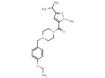 1-(4-ethoxybenzyl)-4-[(3-isopropyl-1-methyl-1H-pyrazol-5-yl)carbonyl]piperazine
