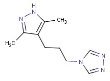 4-[3-(3,5-dimethyl-1H-pyrazol-4-yl)propyl]-4H-1,2,4-triazole